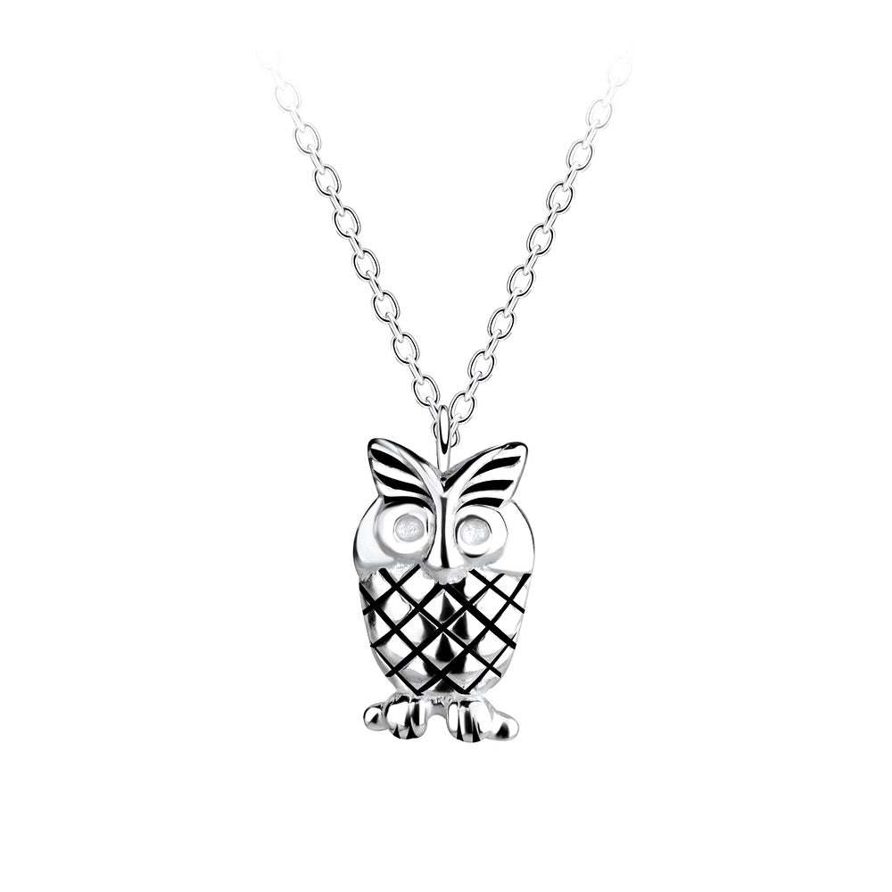 Silver Owl Necklace