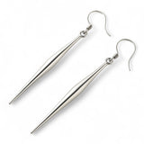 Pointed Bar Sterling Silver Earrings