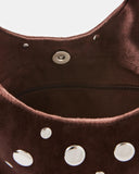 Rivet Chocolate Plum Handbag