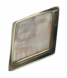 Mother of Pearl Diamond Shaped Sterling Silver Ring