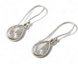 Cubic Zirconia Teardrop .925 Sterling Silver Earring