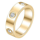 18K Gold Plated Stainless Steel Finger Ring