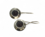 Garnet Sterling Silver Earrings