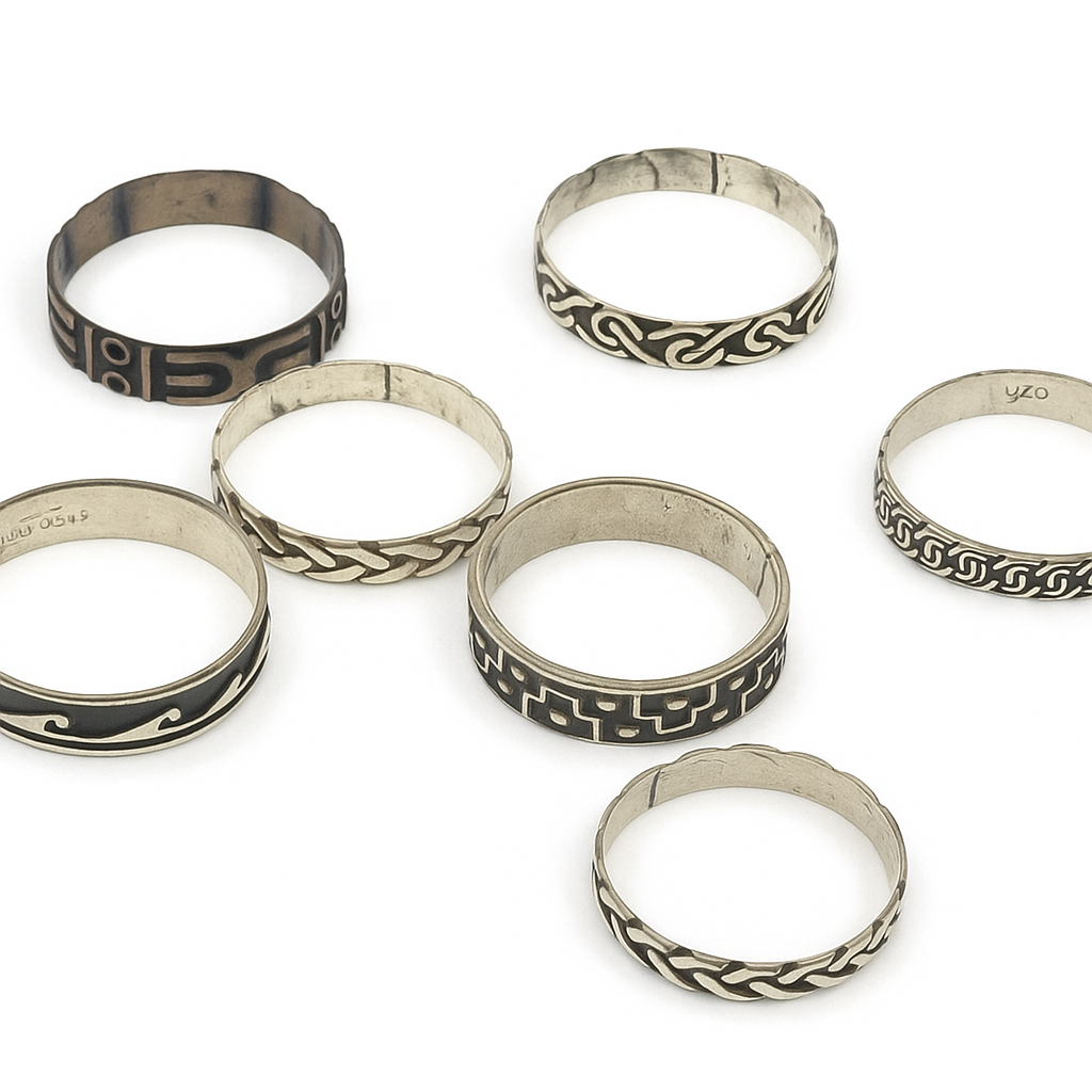 Oxidised Mini Sterling Silver Ring - Different designs