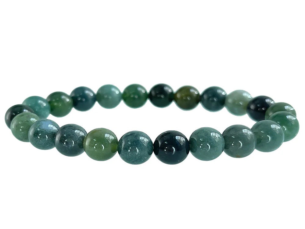 Stone Moss Agate Stone Bracelet