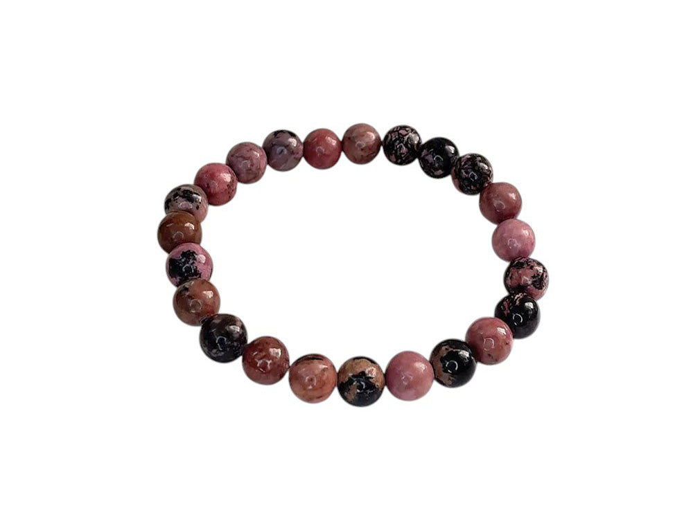 Stone Black Line Rhondonite Bracelet