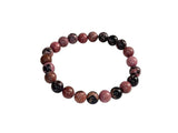 Stone Black Line Rhondonite Bracelet