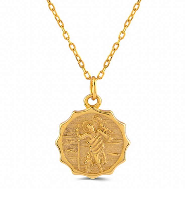 Coin 18K Gold Plated 925 Sterling Silver Coin Necklace