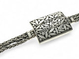 Balinese engraved sterling silver bracelet