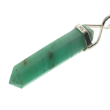 Crystal Chrysoprase Double Terminated Sterling Silver Pendant