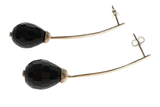 Onyx Faceted .925 Sterling Silver Drop Earring
