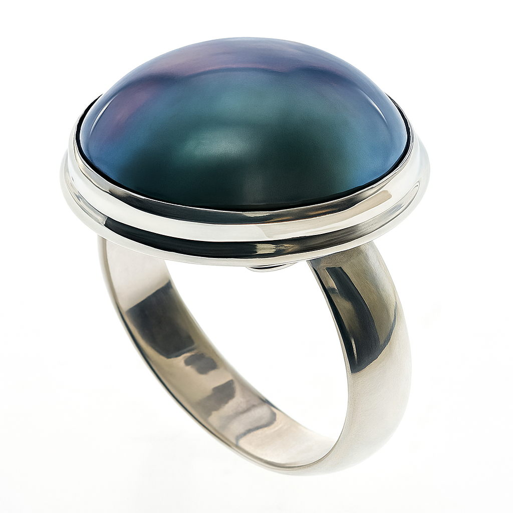 Mabe Pearl .925 Sterling Silver Ring