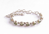 Peridot Sterling Silver Bracelet