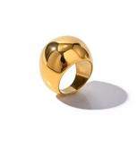 Stainless Steel Geometric Trend Band Ring