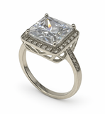 Cubic Zirconia Sterling Silver Ring