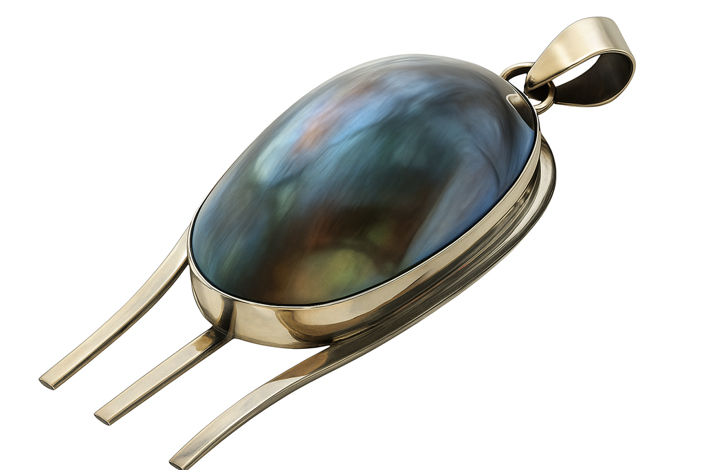 Mabe shell .925 Sterling Silver Pendant