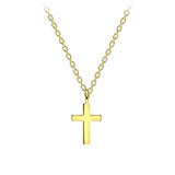Silver Gold Plated Cross Necklace
