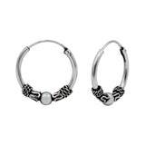 Silver Bali 14mm Hoops