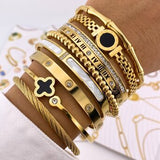 18K Gold Plated Stainless Steel Bracelet