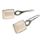 Mabe White Sterling Silver Earrings