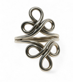 Wire Flower Sterling Silver Ring