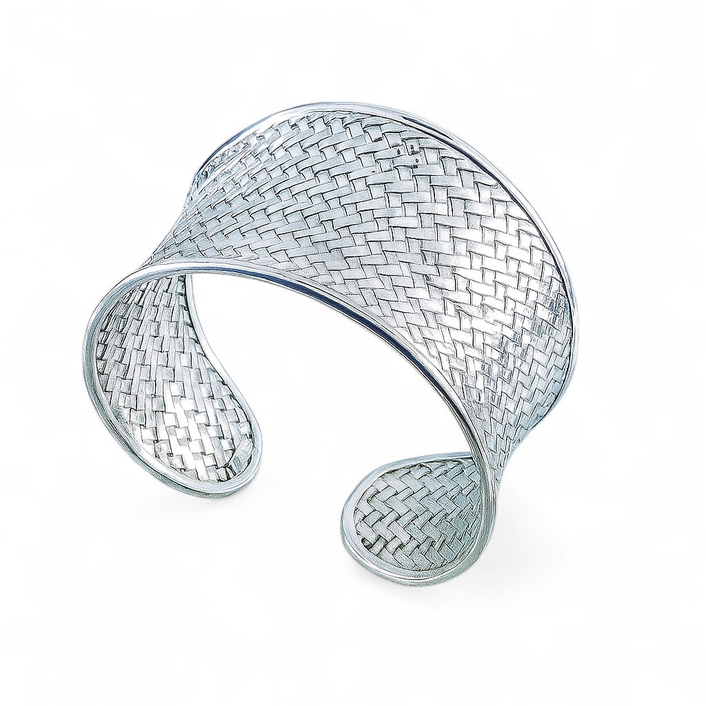 Weaved Sterling Silver Cuff
