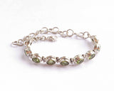Peridot Sterling Silver Bracelet