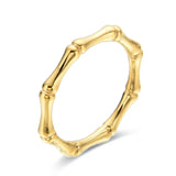 Gold Plated Bone 3mm Sterling Silver Band