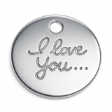 Tag 8mm  with “I love you” Inscription