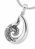 Hook n’ Tail Sterling Silver Pendant