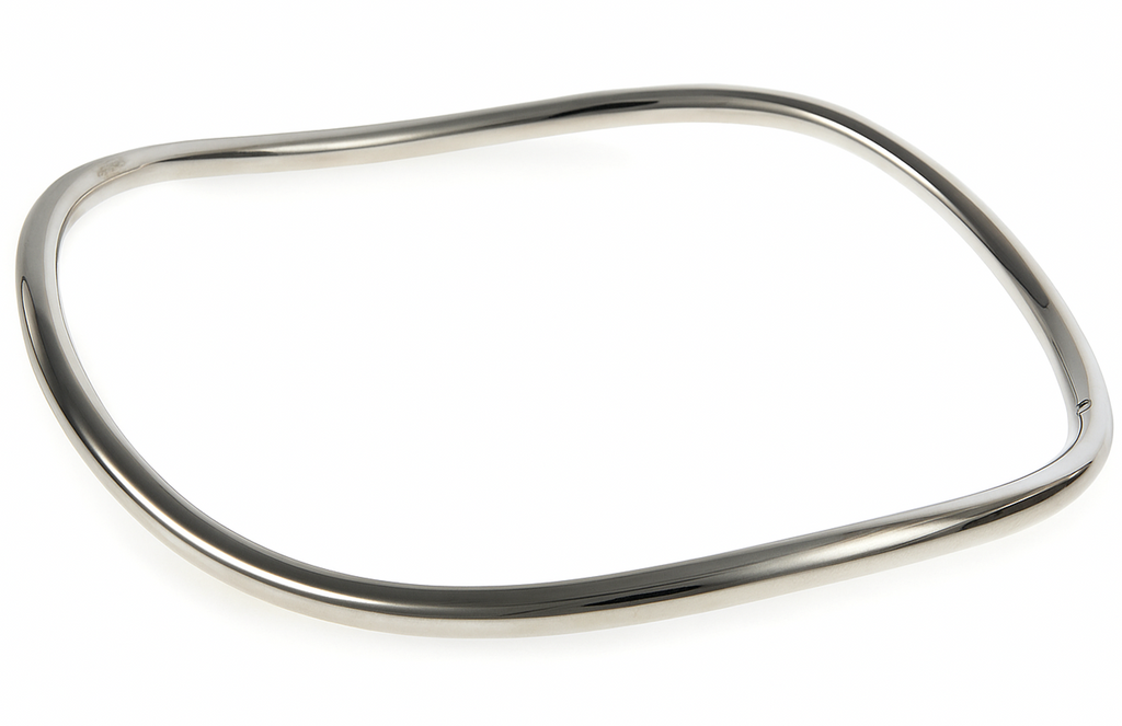 Square 5mm Sterling Silver Bangle