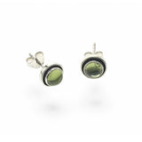 Peridot .925 Sterling Silver Stud Earrings