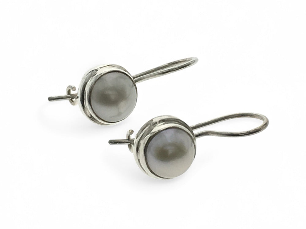 Pearl .925 Silver Drop Earrings