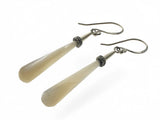 Mother of Pearl and Sterling Silver Teardrop Earrings