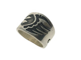 Tapered Bear Claw Sterling Silver Ring