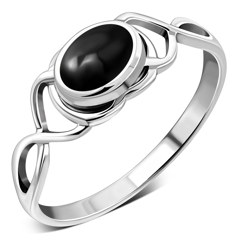 Onyx Sterling Silver Ring
