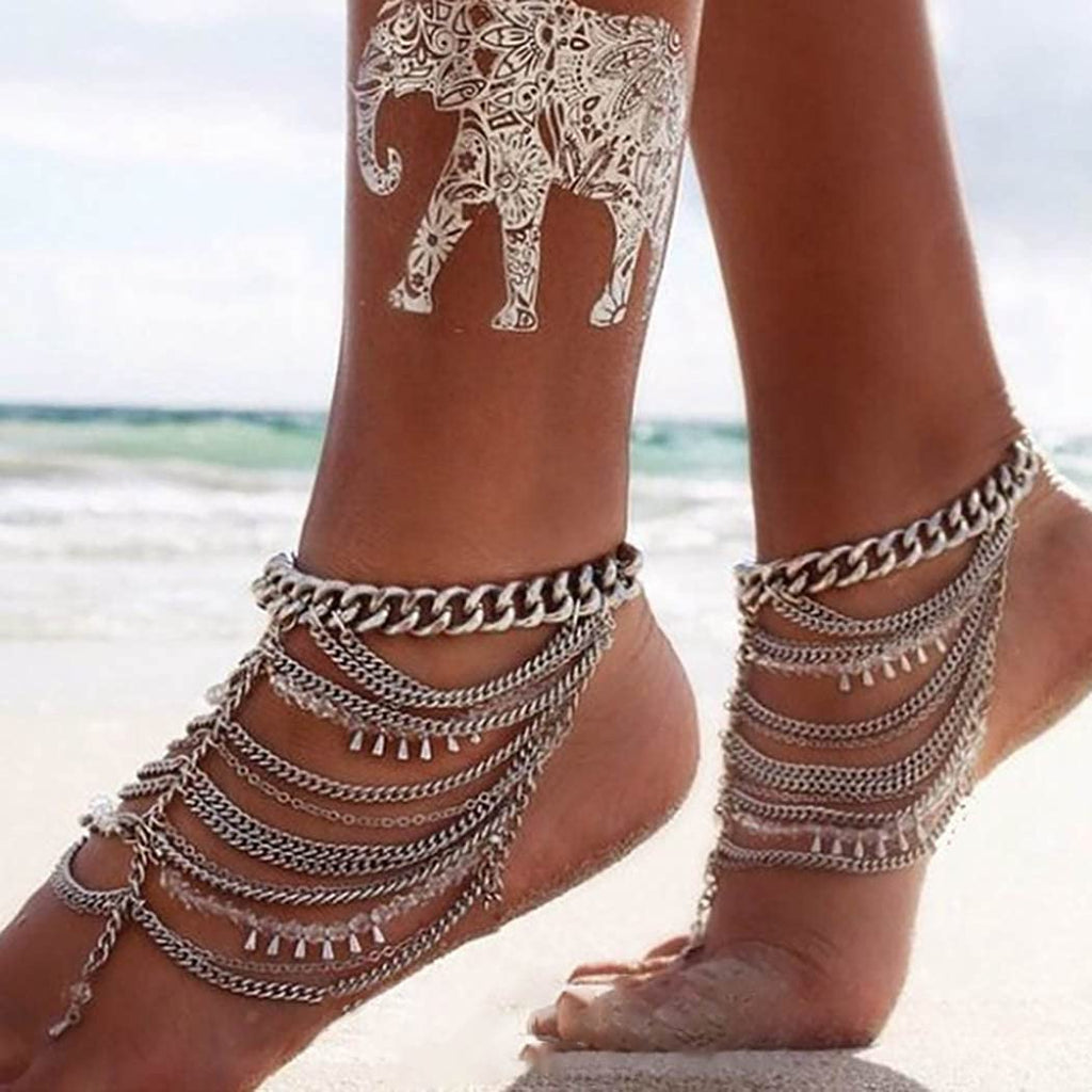 Foot Anklet Yokawe Boho Layered