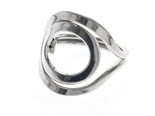 Circle Eclipse Sterling Silver Ring - Essentially Silver Jewelry
