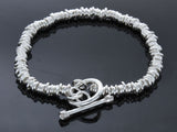 Ringed Link Sterling Silver Bracelet - Essentially Silver Jewelry