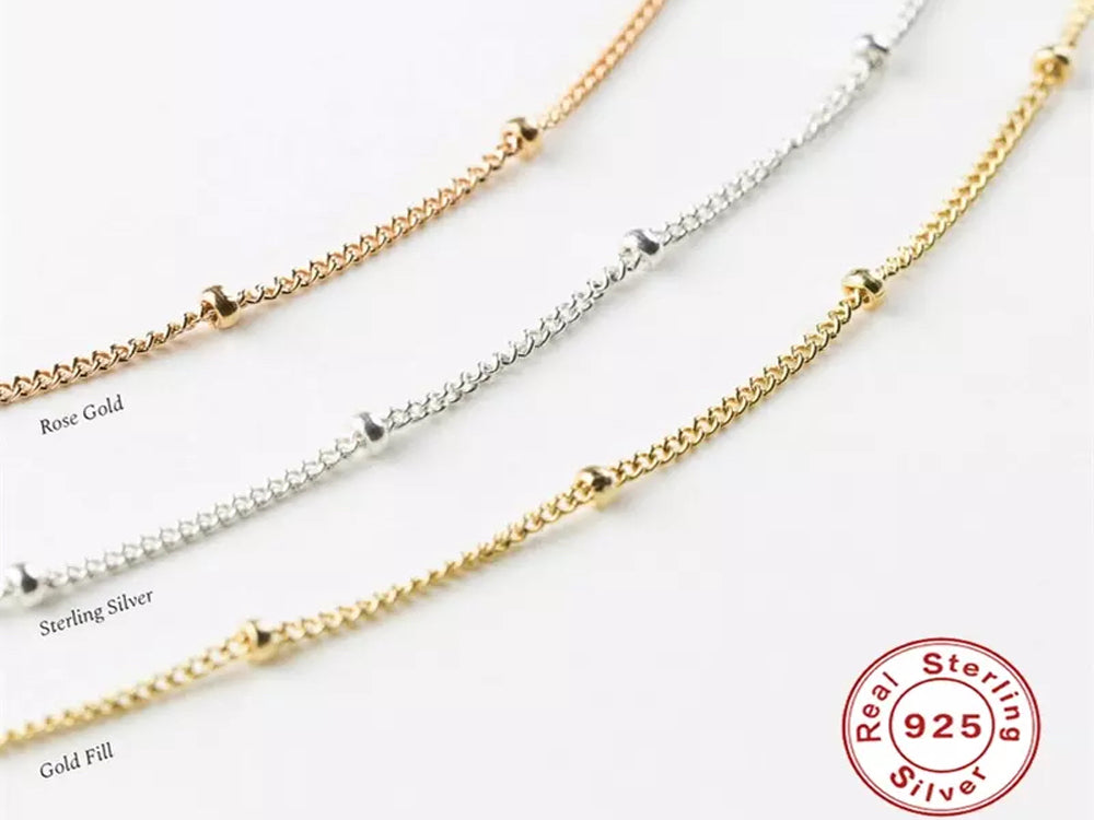 Ball Sterling Silver/Gold Plated/Rose Gold Plated Bracelet