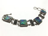Paua Boxed Filagree .925 Sterling Silver Bracelet