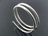 Coil Two Spring 5mm Sterling Silver Bangle - Essentially Silver Jewelry