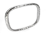 Beaten Square 5mm Sterling Silver Bangle - Essentially Silver Jewelry