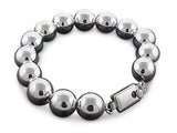 Ball 12mm Bracelet Sterling Silver - Essentially Silver Jewelry