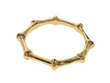 Gold Plated Bone 3mm Sterling Silver Band