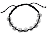 Crystal Shamballa Bracelet 10mm 9 Ball - Essentially Silver Jewelry