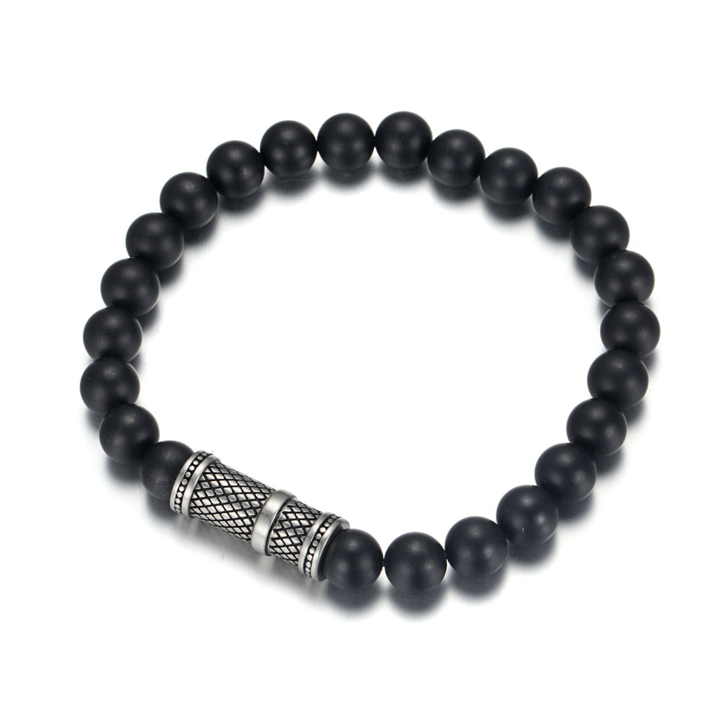 Ball Matt Agate Bracelet