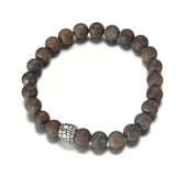 Ball Bronzite Stretchy Bracelet