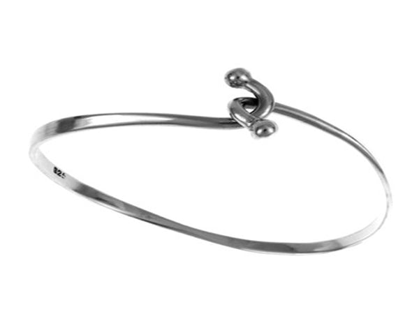 Sterling Silver Loop Knot Bangle