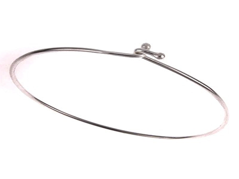 Sterling Silver Loop Knot Bangle